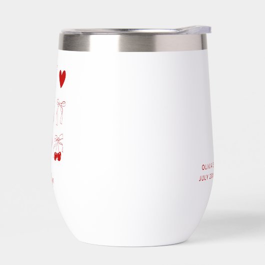 Gepersonaliseerde Cherry Bow vrijgezellenfeest (Links)