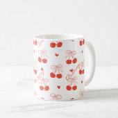 Gepersonaliseerde Cherry Coffee Mok (Voorkant rechts)