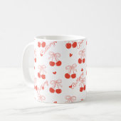 Gepersonaliseerde Cherry Coffee Mok (Voorkant links)