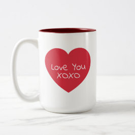Gepersonaliseerde Cherry Sweetest Valentijn Coquet Tweekleurige Koffiemok