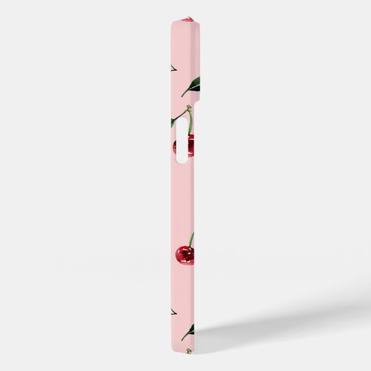 Gepersonaliseerde Cherry telefoonhoes, roze Case-Mate iPhone Case (Achterkant / Rechts)