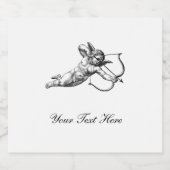 gepersonaliseerde Cherub Cupid Love Sparkling Wijnetiket (Enkel label)