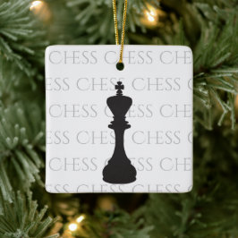 Gepersonaliseerde Chess King Classic Piece Modern Keramisch Ornament