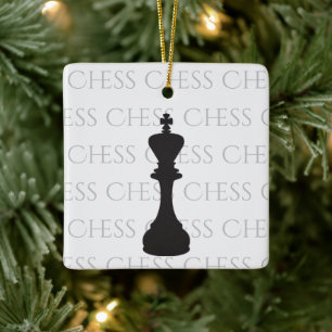 Gepersonaliseerde Chess King Classic Piece Modern Keramisch Ornament