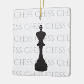 Gepersonaliseerde Chess King Classic Piece Modern Keramisch Ornament (Links)