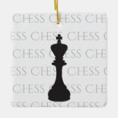 Gepersonaliseerde Chess King Classic Piece Modern Keramisch Ornament (Voorkant)