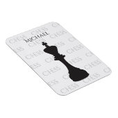 Gepersonaliseerde Chess King Classic Piece Modern Magneet (Rechterzijde)