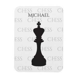 Gepersonaliseerde Chess King Classic Piece Modern Magneet