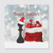 Gepersonaliseerde Chess Santa Christmas Magnetisch (Voorkant)