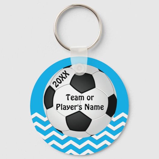 Gepersonaliseerde Chevron Cheap Soccer Gifts for G Sleutelhanger (Voorkant)