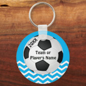 Gepersonaliseerde Chevron Cheap Soccer Gifts for G Sleutelhanger (Voorkant)