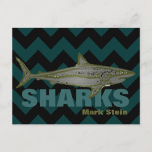 gepersonaliseerde chevron haaien briefkaart