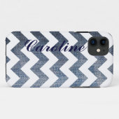 gepersonaliseerde chevron v-strepen Case-Mate iPhone case (Achterkant (horizontaal))