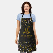 Gepersonaliseerde Chic Mr en Mrs Aprons Gift Set Schort (Gedragen)
