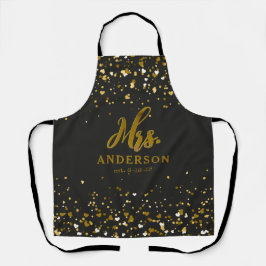 Gepersonaliseerde Chic Mr en Mrs Aprons Gift Set Schort