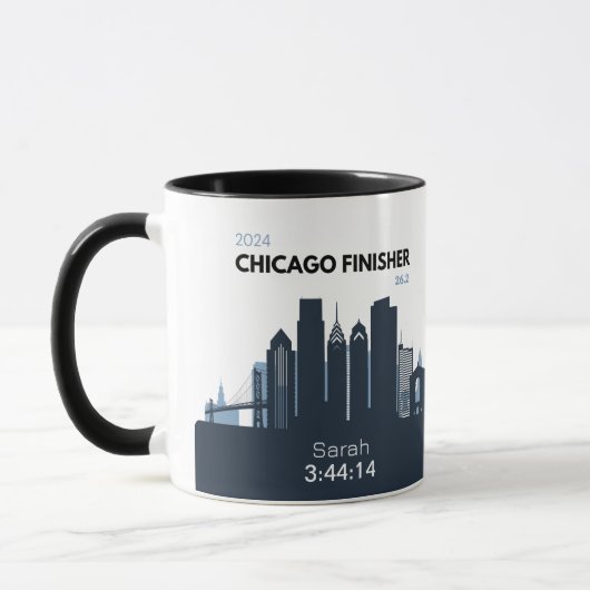 Gepersonaliseerde Chicago Marathon Gift voor Marat Mok (Links)