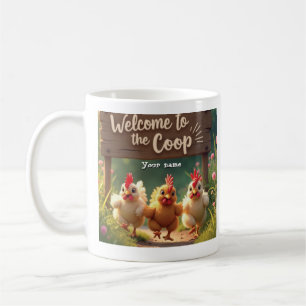 Gepersonaliseerde Chicken Coop Mok - Welkom bij de