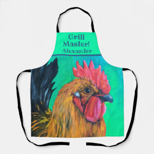 Gepersonaliseerde Chicken Grill Master Schort