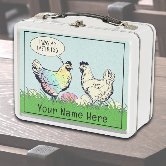 Gepersonaliseerde  Chickens Metal Lunchbox