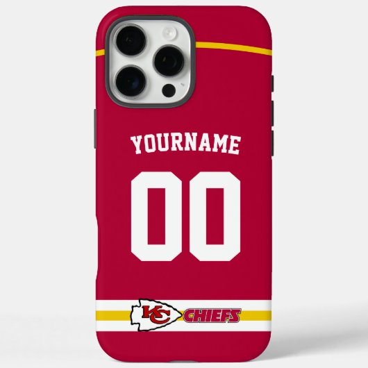 Gepersonaliseerde Chiefs Jersey Amerikaans Footbal Case-Mate iPhone Case (Achterkant)