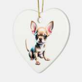 Gepersonaliseerde Chihuahua Puppy Keramisch Ornament (Links)