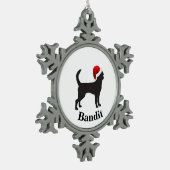 Gepersonaliseerde Chihuahua Tin Sneeuwvlok Ornament (Links)