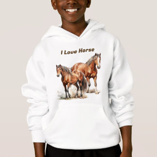 Gepersonaliseerde Children’s I Love Horses. Boerde