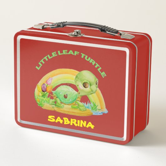 Gepersonaliseerde Children's Metal Lunch Box (Voorkant)
