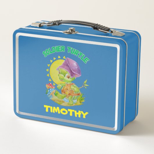 Gepersonaliseerde Children's Metal Lunch Box (Voorkant)