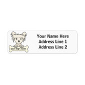 Gepersonaliseerde Chinese Crested Etiket (Voorkant)