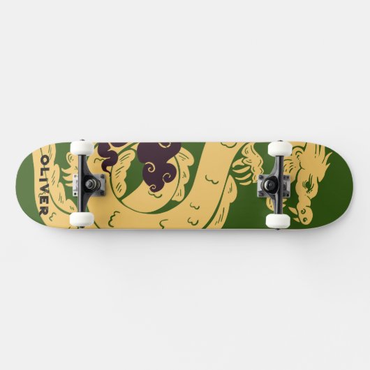 Gepersonaliseerde Chinese draak Persoonlijk Skateboard (Horizontaal)