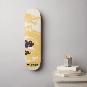 Gepersonaliseerde Chinese draak Persoonlijk Skateboard