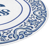 Gepersonaliseerde  Chinoiserie Bird-Flower Art Snijplank (Hoek)