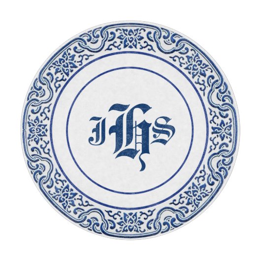 Gepersonaliseerde  Chinoiserie Bird-Flower Art Snijplank (Voorkant)