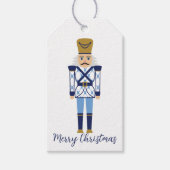Gepersonaliseerde Chinoiserie Blue Nutcracker Gift Cadeaulabel (Voorkant)