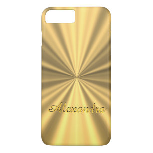 Gepersonaliseerde chique elegante gouden iPhone 8/7 plus hoesje