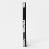 Gepersonaliseerde chique elegante zilvergrijs dama Case-Mate iPhone case (Achterkant/links)