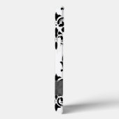 Gepersonaliseerde chique elegante zwart-witte dama Case-Mate iPhone case (Achterkant / Rechts)