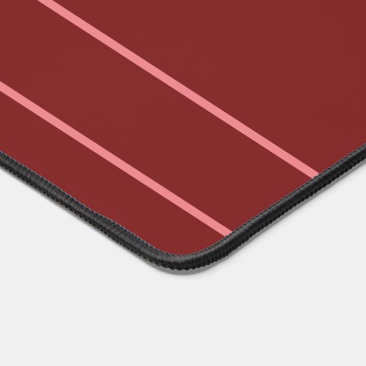 Gepersonaliseerde chique gestreepte bureaumat (Hoek)