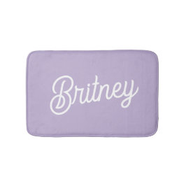 Gepersonaliseerde chique lavendel Paarse monogram Badmat