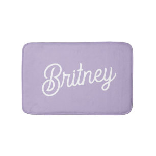 Gepersonaliseerde chique lavendel Paarse monogram Badmat