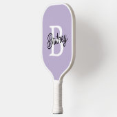 Gepersonaliseerde chique lavendel Paarse monogram  Pickleball Paddle (Links)