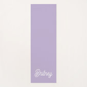 Gepersonaliseerde chique lavendel Paarse monogram  Yogamat (Voorkant)