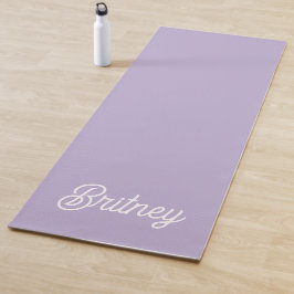 Gepersonaliseerde chique lavendel Paarse monogram Yogamat