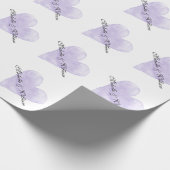 Gepersonaliseerde chique luxe bruiloft inpakpapier (Hoek)