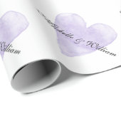 Gepersonaliseerde chique luxe bruiloft inpakpapier (Rol Hoek)