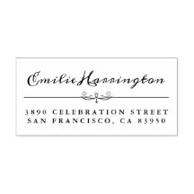 Gepersonaliseerde chique met de hand geschreven na