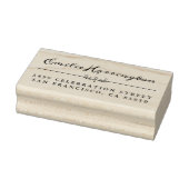 Gepersonaliseerde chique met de hand geschreven na rubberstempel (Stempel)