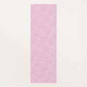 Gepersonaliseerde chique roze luipaard yogamat (Achterkant)