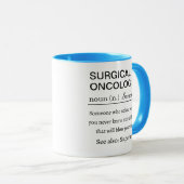 Gepersonaliseerde chirurgische oncoloog definitie mok (Voorkant rechts)